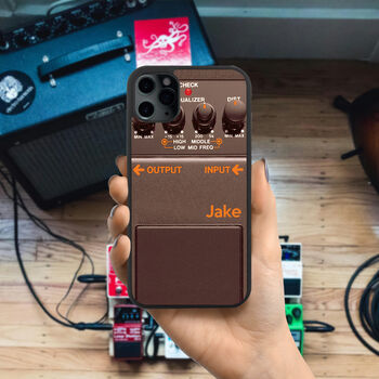 Personalised Guitar Pedal iPhone Case Music Gift, 2 of 3