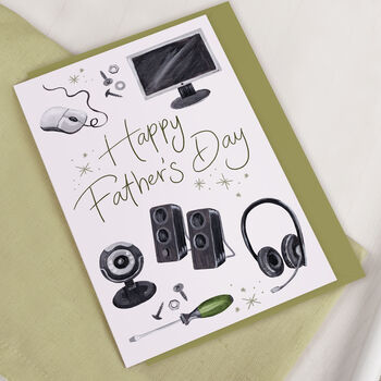 Computer Gaming Father's Day Greeting Card, 2 of 3