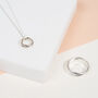 Silver Russian Wedding Ring Pendant Necklace, thumbnail 3 of 6