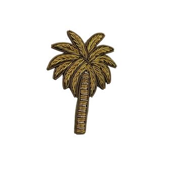 Leopard Jewellery Travel Pot With Palm Tree Brooch, 4 of 5