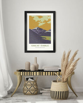 Great Gable The Western Fells Lakes Poster, 3 of 4