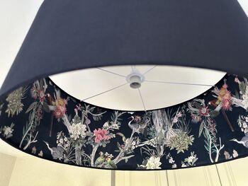 Double Sided Navy Wildlife Lampshade / Ceiling Light, 5 of 6