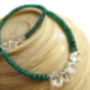 Diamond Quartz And Emerald Necklace, thumbnail 1 of 2