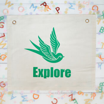 Explore Fabric Banner Flag, 3 of 5