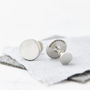 Personalised Sterling Silver Secret Message Cufflinks, thumbnail 1 of 7