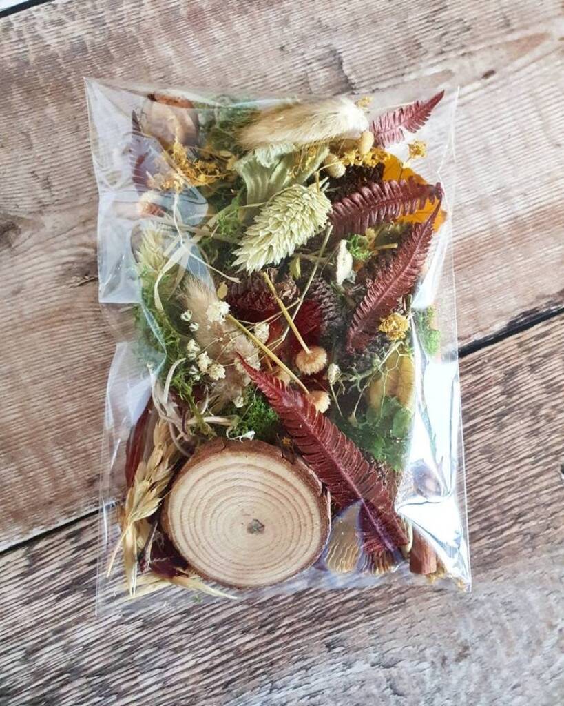Flower Craft Pack Forest Mixed Dried Flowers, 1 of 2