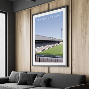 Fulham Fc Craven Cottage Stevenage Road Poster, 4 of 8