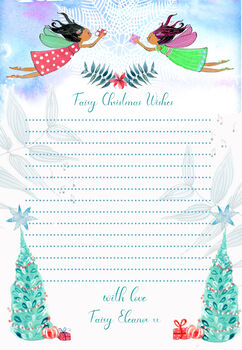 Christmas Fairy Writing Paper, 5 of 11