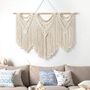 Set Of Three Macrame Wall Hanging Large Woven Tapestry, thumbnail 4 of 8