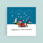 Wagging In A Winter Wonderland Christmas Card, thumbnail 1 of 2