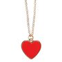 Bestie Enamel Heart Necklace Greeting Card, thumbnail 2 of 3