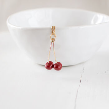 Red Cherry Necklace, 3 of 7