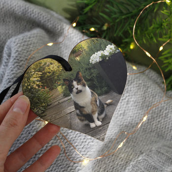 Pet Photo Memory Wooden Heart Decoration, 2 of 3