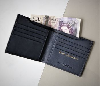 Personalised Gift Luxury Billfold Wallet, 2 of 9