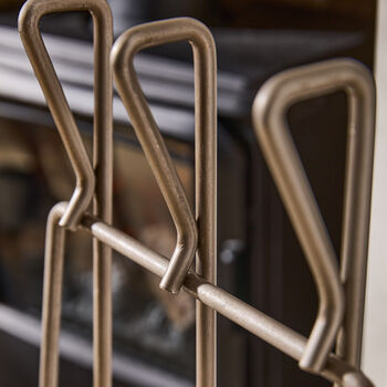 Pewter Effect Fireside Companion Set, 3 of 4