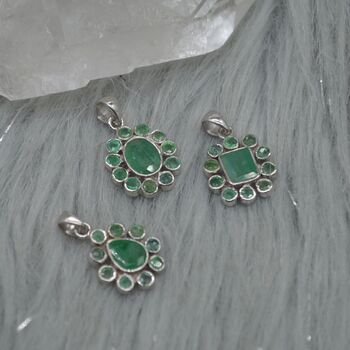Emerald Pendant Necklace: May Birthstone, 2 of 9
