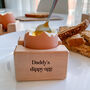 Personalised Engraved Wooden Egg Cup With Name, thumbnail 4 of 5
