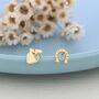 Sterling Silver Mismatched Horse Head And Horseshoe Stud Earrings, thumbnail 6 of 12