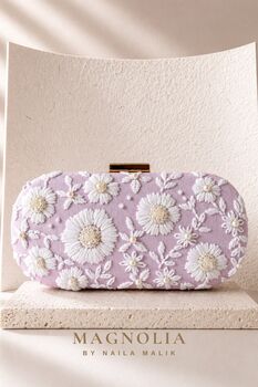 Lilac Breeze | Light Purple Capsule Embroidery Clutch, 6 of 8