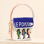Beaded 'Le Poisson' Mini Handbag Keyring And Bag Charm, thumbnail 1 of 2
