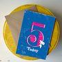 5th Birthday Card 'Five Today', thumbnail 1 of 2