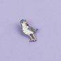 Seagull In A Beach Hat Enamel Pin Badge, thumbnail 1 of 3