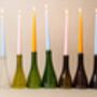 Set Of Three Wine Bottle Candlesticks With Candles, thumbnail 2 of 12
