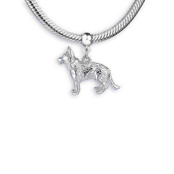 Alsatian Sterling Silver Charm, 5 of 11