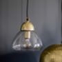 Etched Metal And Glass Pendant Lights, thumbnail 2 of 4