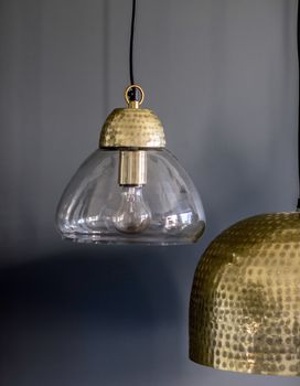 Etched Metal And Glass Pendant Lights, 2 of 4