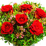 Six Red Roses Fresh Flower Bouquet Gift, thumbnail 5 of 7