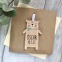 Personalised New Baby Bear Decoration Card, thumbnail 1 of 3