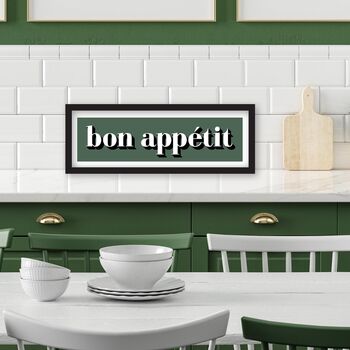 Framed Bon Appetit Print, 3 of 10