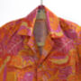 Tango Tropics Printed Cotton Hawaiian Shirt, thumbnail 5 of 5