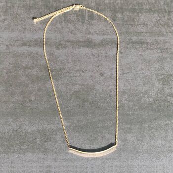 Fine Chain Curve Necklace, 4 of 7