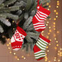 Tie On Fabric Christmas Tree Skirt, thumbnail 7 of 7