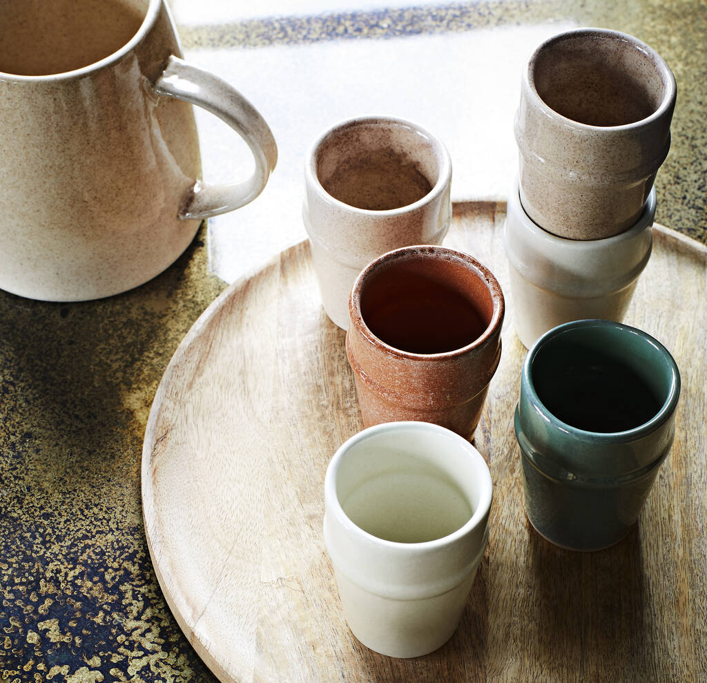 Handmade Stoneware Cups, 1 of 5