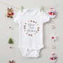 Personalised Baby’s First Christmas Babygrow, thumbnail 3 of 3