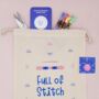 'Full Of Stitch' Craft Project Bag, thumbnail 2 of 3