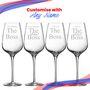 Personalised The Boss Wine Glasses For Couple, thumbnail 4 of 6