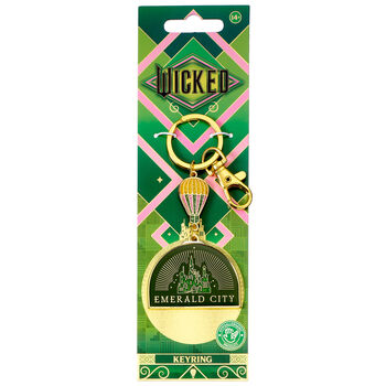 Wicked Emerald City Hot Air Balloon Keyring, 2 of 2