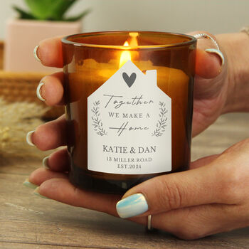 Personalised Anniversary Date Glass Candle, 3 of 4