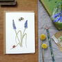 Ladybird And Muscari Any Occasion Greetings Card, thumbnail 5 of 5
