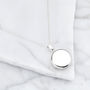 Solid Gold Or Silver Large Round Locket Necklace, thumbnail 3 of 10
