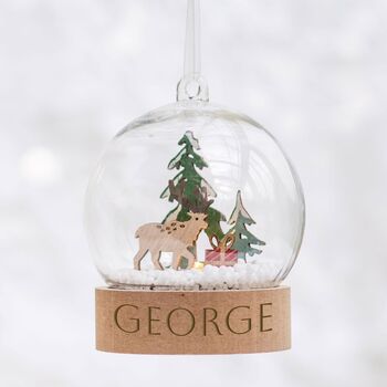 Personalised LED Christmas Bauble, 3 of 9