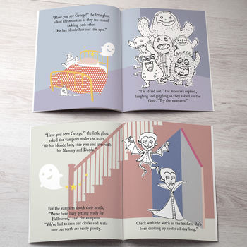 Personalised Little Ghost Story Book, 3 of 6