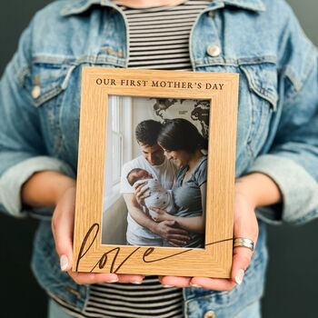 Personalised Our First Mother's Day Photo Frame, 7 of 9