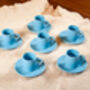 Set Of Six Porcelain Espresso Cup And Saucer Blue, thumbnail 3 of 8