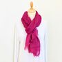 Pink Soft Cotton Scarf, thumbnail 1 of 4