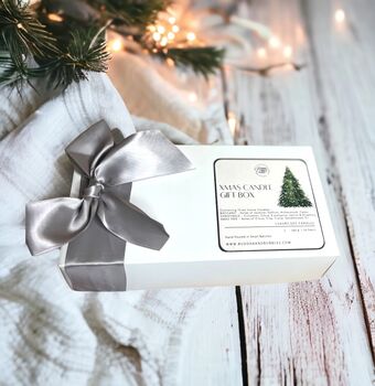 Xmas Candle Gift Set X3 Aromatherapy Blends Home Fragrance Gift Box White Only, 7 of 7